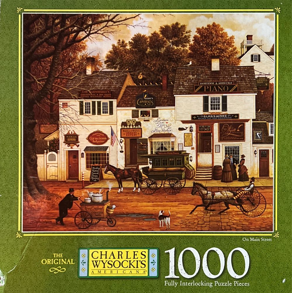 On Main Street - Milton Bradley (MB) puzzle collectible [Barcode 032244046797] - Main Image 2