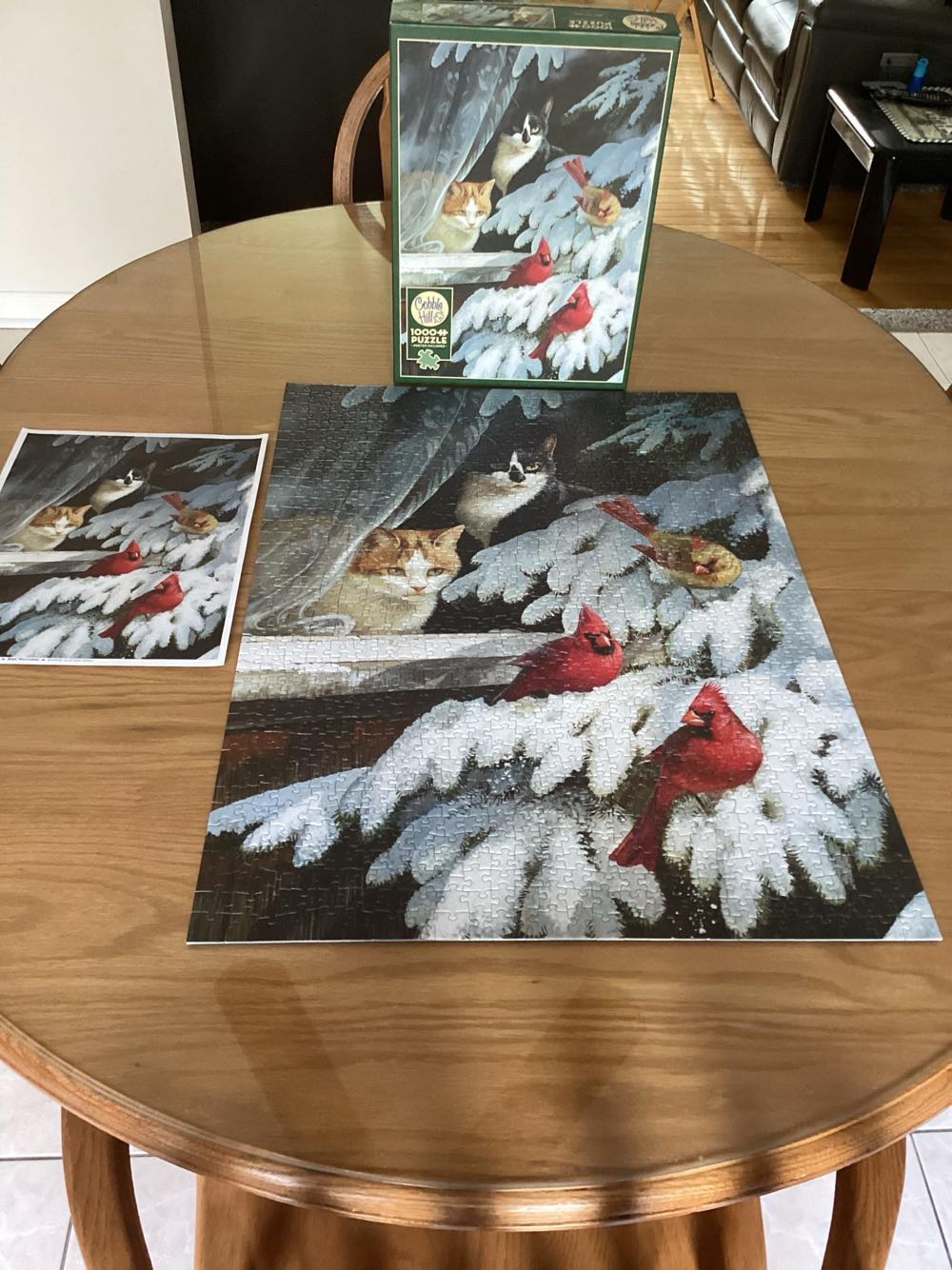 Bird Watchers - Cobble Hill puzzle collectible [Barcode 625012800730] - Main Image 2