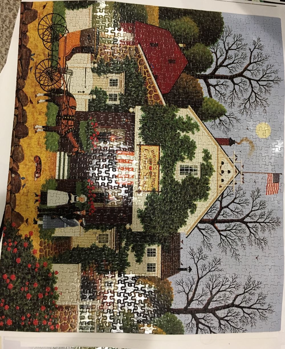 Birdies Perch Coffee Shop - MB Puzzle puzzle collectible [Barcode 032244046797] - Main Image 2