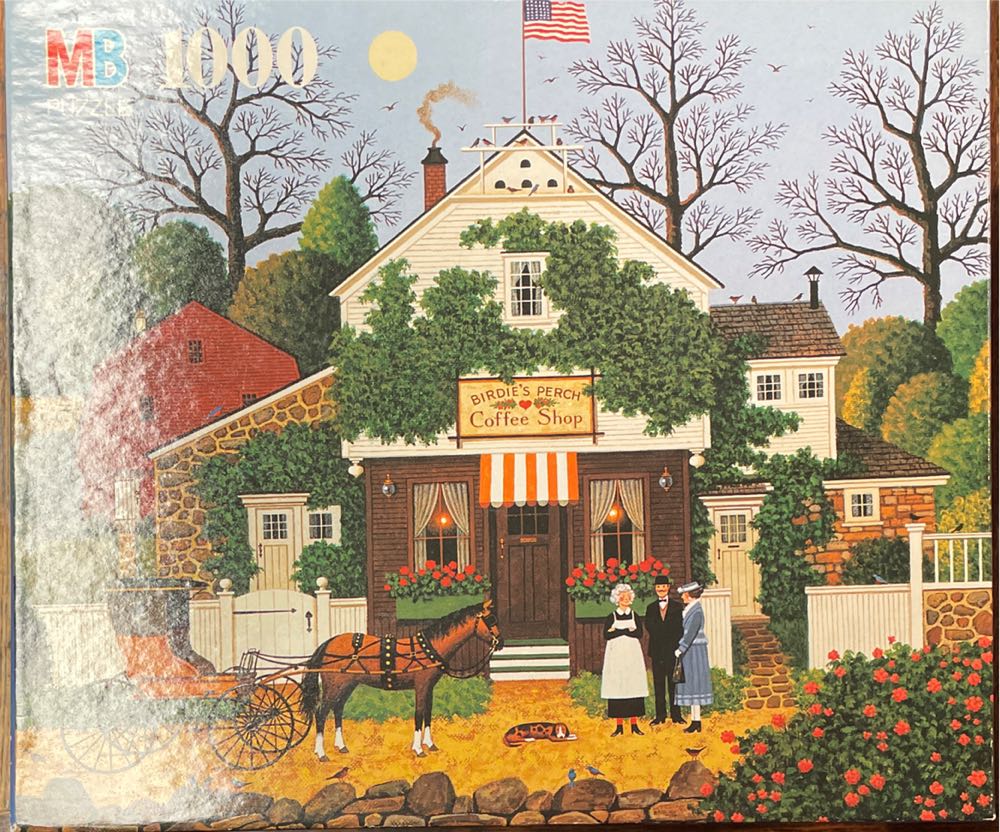 Birdies Perch Coffee Shop - MB Puzzle puzzle collectible [Barcode 032244046797] - Main Image 3