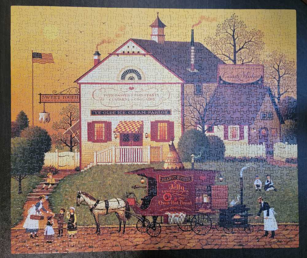 Sugar And Spice - Eat Everything Twice - Milton Bradley puzzle collectible [Barcode 032244046797] - Main Image 2