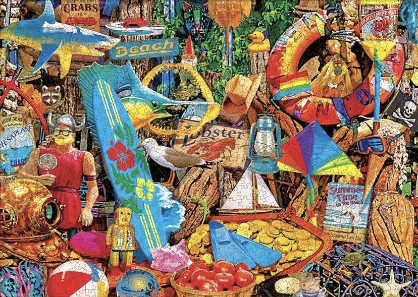 Flashbacks - Beach Time Flea Market - MasterPieces puzzle collectible [Barcode 705988720383] - Main Image 3