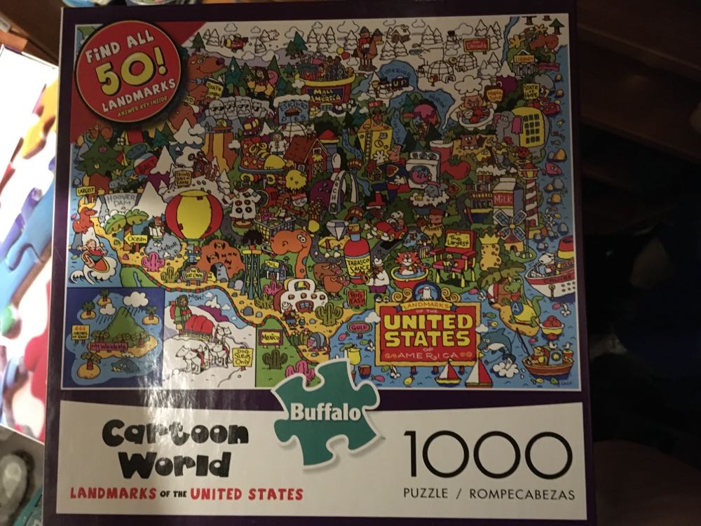 Buffalo Games Dave Garbot Cartoon World Landmarks Of The United States Piece Jigsaw Puzzle - Buffalo puzzle collectible [Barcode 079346115242] - Main Image 2