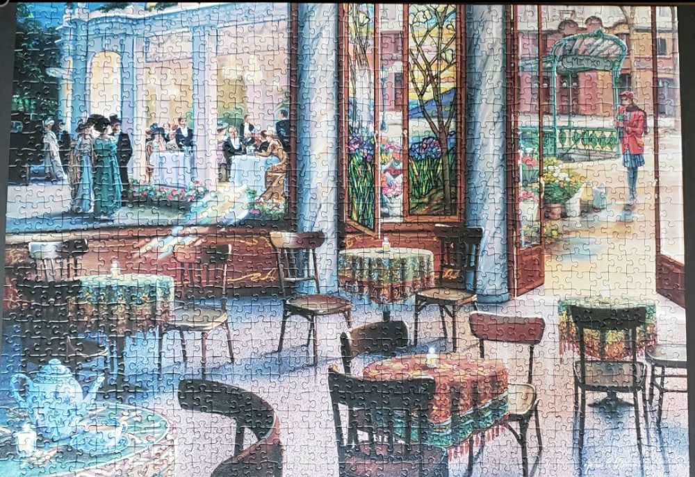 A Cafe Visit - Ravensburger puzzle collectible [Barcode 4005556164493] - Main Image 4