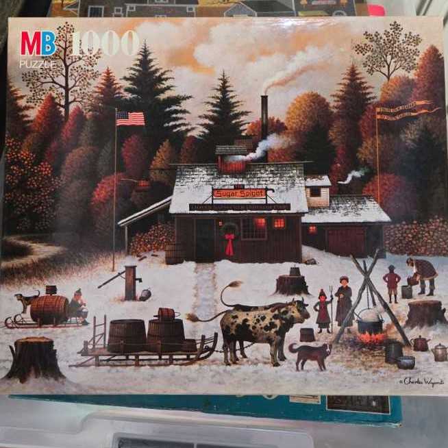 Vermont Rock Maple Treetappers, The - Milton Bradley puzzle collectible [Barcode 032244046797] - Main Image 2