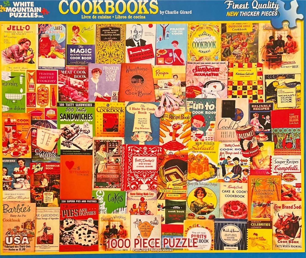 Cookbooks-428, 7/1/23**-SOLD - White Mountain 🇺🇸 puzzle collectible [Barcode 724819256075] - Main Image 2