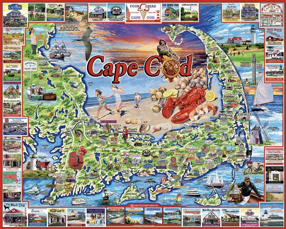Cape Cod - White Mountain puzzle collectible [Barcode 724819255580] - Main Image 2