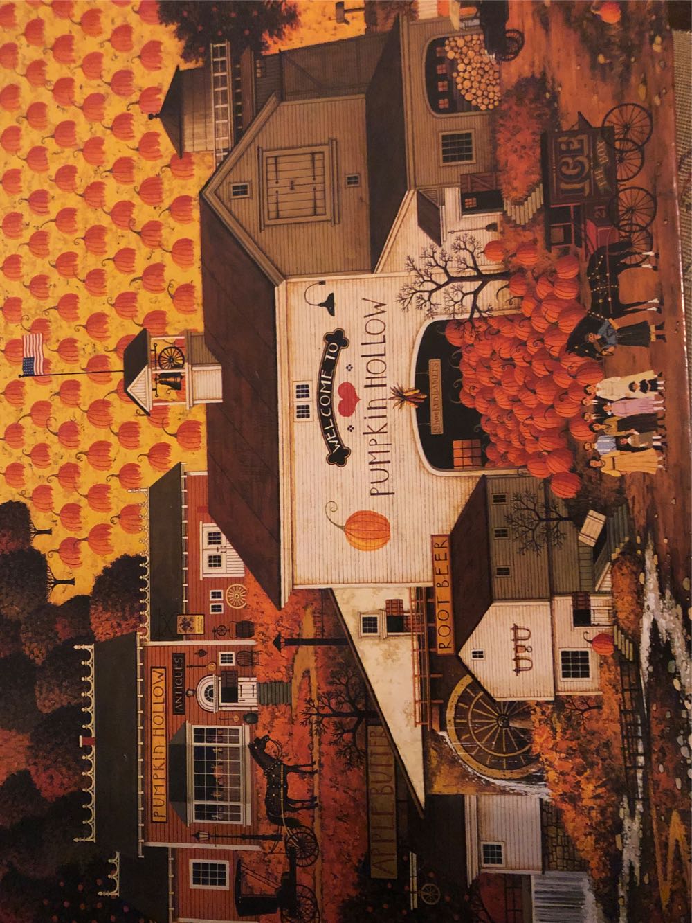 Pumpkin Hollow - Milton Bradley (Vintage) puzzle collectible [Barcode 032244046797] - Main Image 2