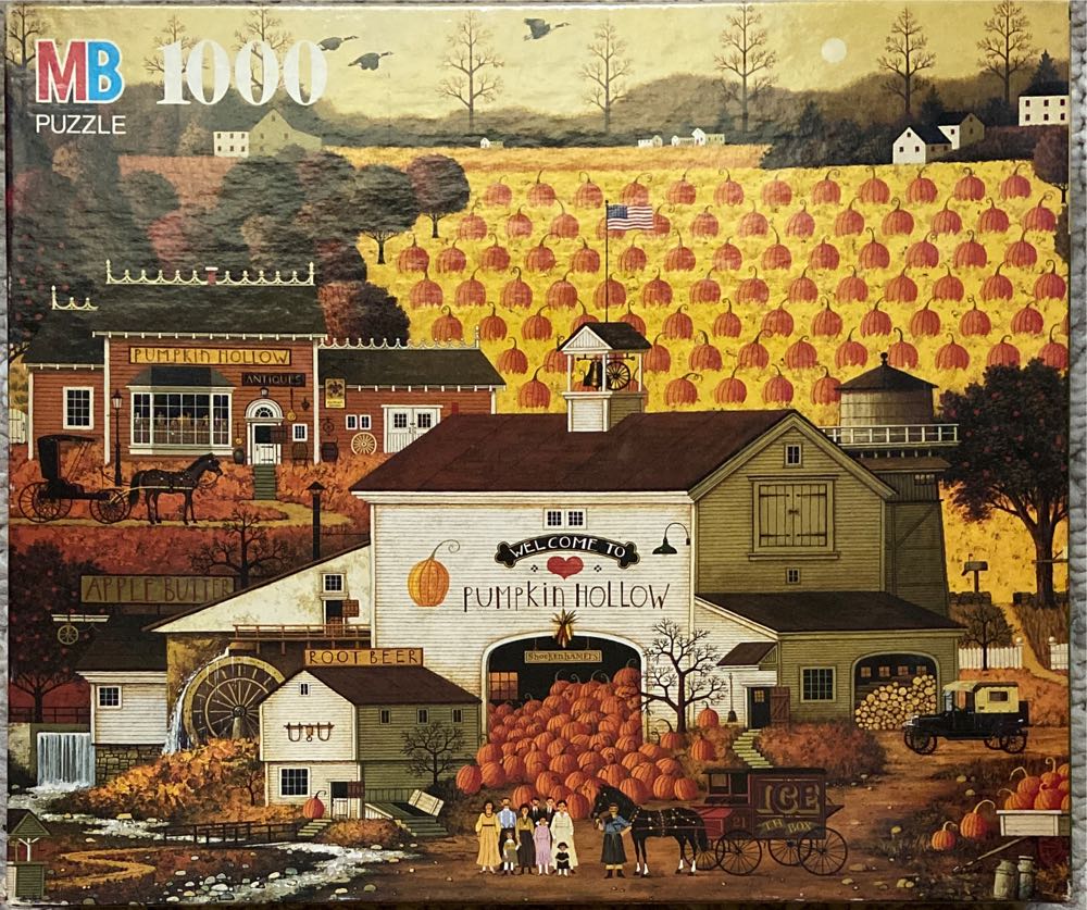 Pumpkin Hollow - Milton Bradley (Vintage) puzzle collectible [Barcode 032244046797] - Main Image 3