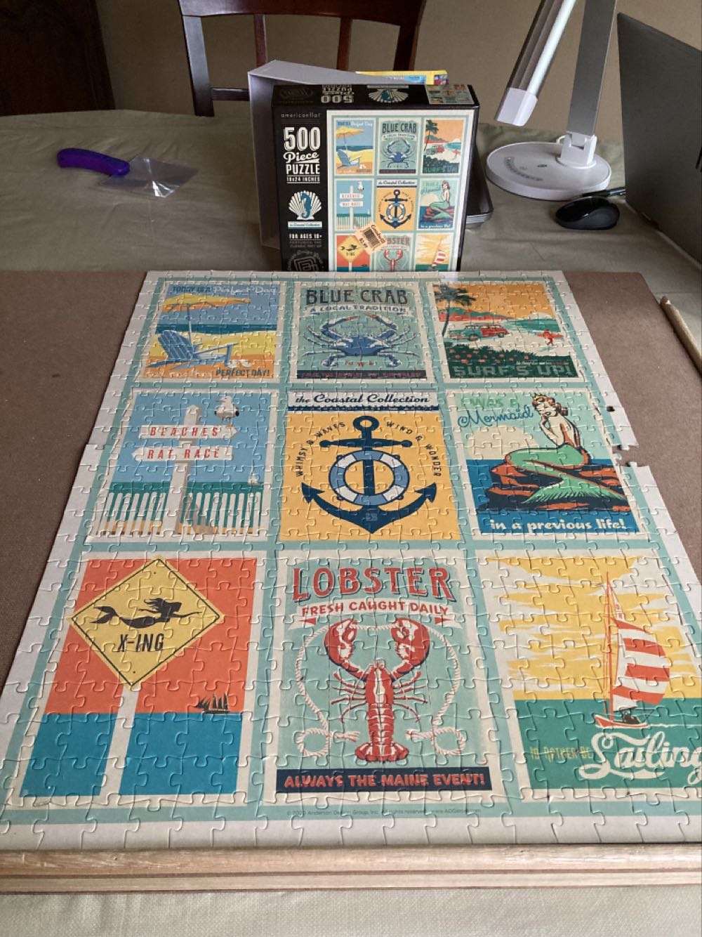 The Coastal Collection- TRAVELING PUZZLE - Americanflat puzzle collectible - Main Image 2