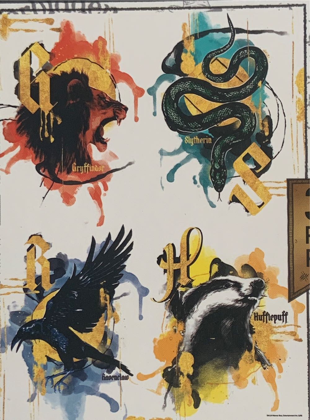 Harry Potter House Crests - Spin Master puzzle collectible [Barcode 778988338216] - Main Image 2