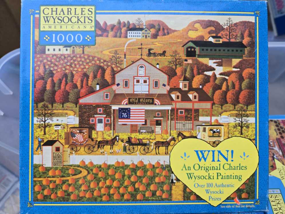 Old Glory Farms - Milton Bradley puzzle collectible [Barcode 032244046797] - Main Image 2