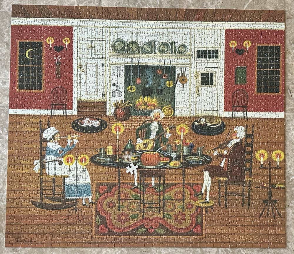 Thanksgiving Dinner Music - MB Puzzle puzzle collectible [Barcode 032244046797] - Main Image 3