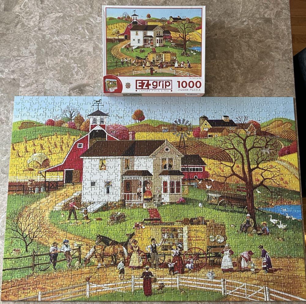 The Travelling Man - Master Pieces puzzle collectible [Barcode 705988720444] - Main Image 2