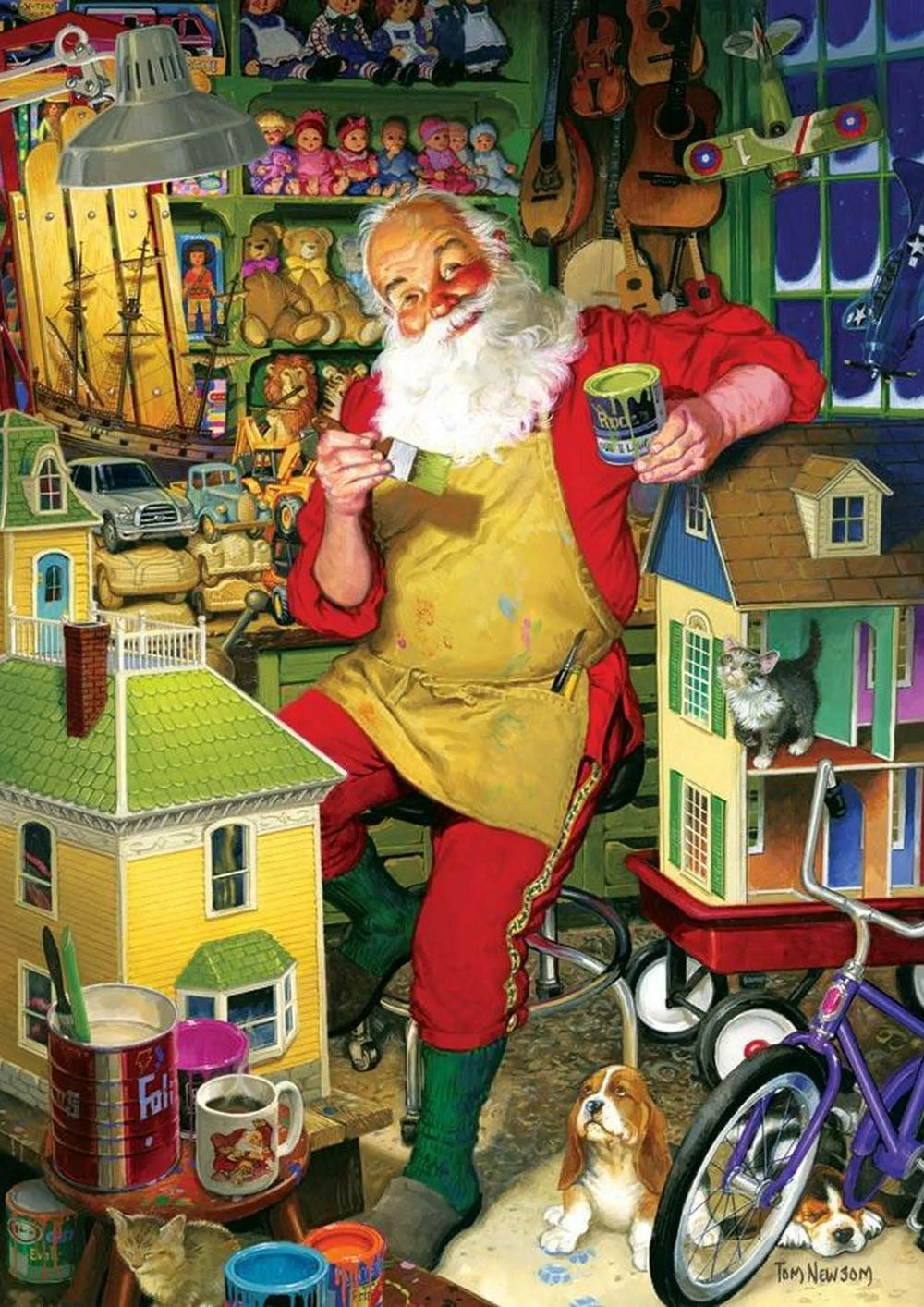 Santas Workshop - Cobble Hill Puzzle Company puzzle collectible [Barcode 625012517669] - Main Image 2