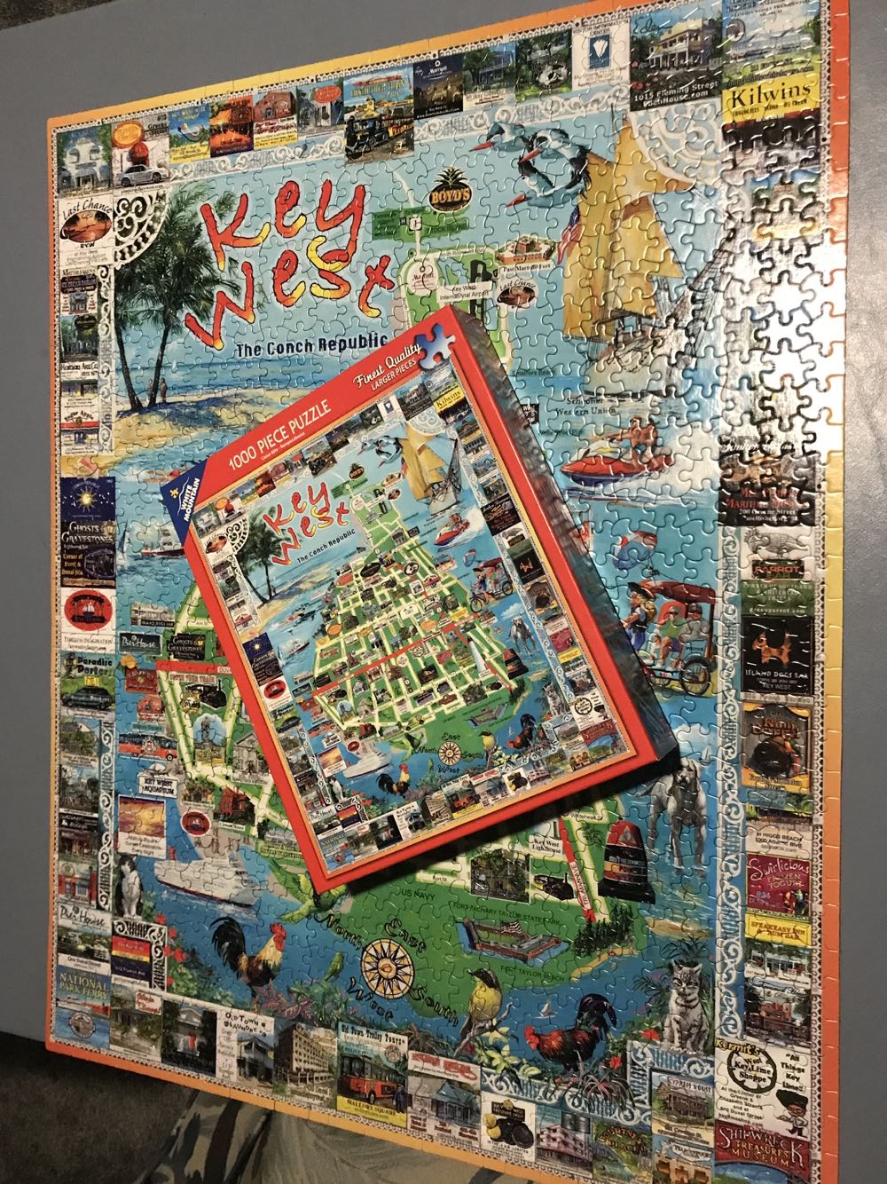 Key West -The Conch Republic*- 36, 8/13/20 - White Mountain puzzle collectible [Barcode 724819254804] - Main Image 3