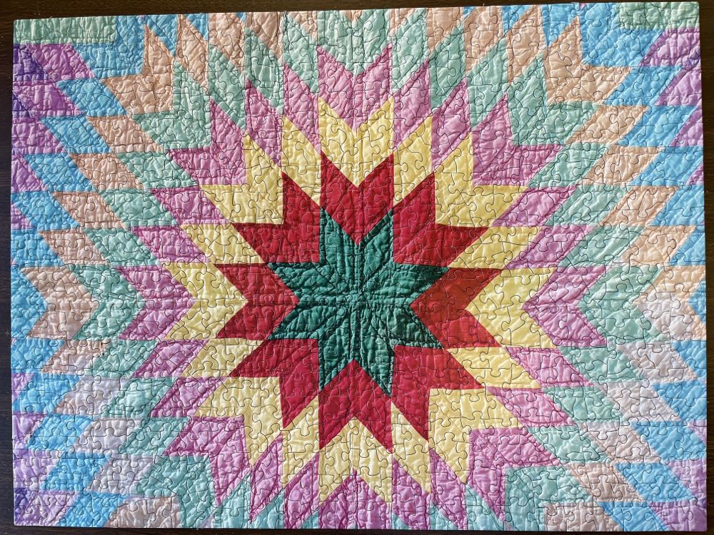 Bright Star In the Nevada Desert - Quilt Folk puzzle collectible - Main Image 2