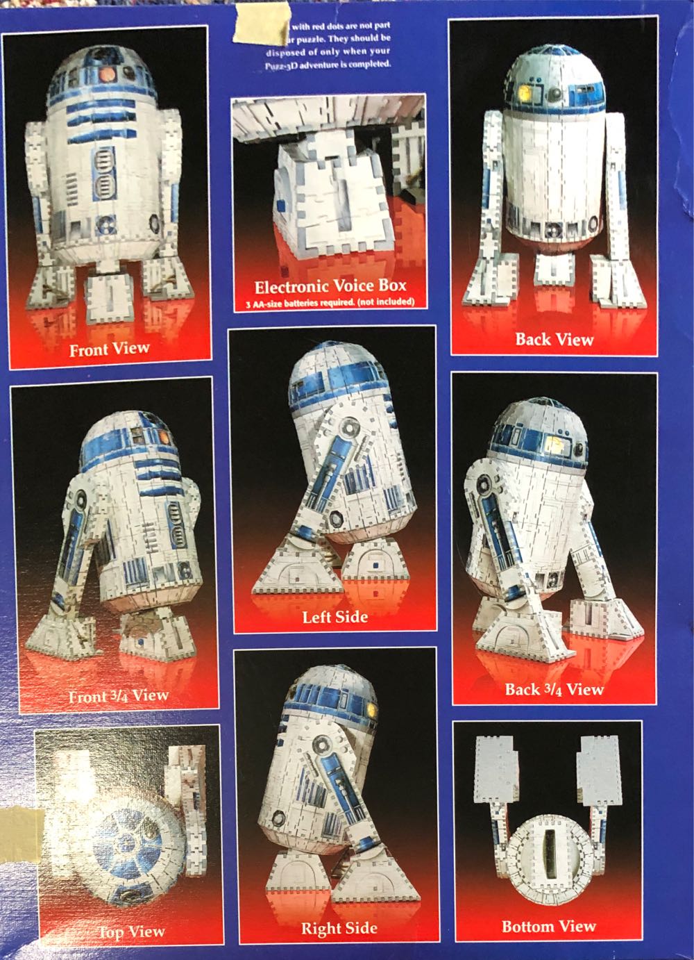 Star Wars: Episode 1: R2-D2 - Puzz3D from Hasbro puzzle collectible [Barcode 076930410943] - Main Image 2