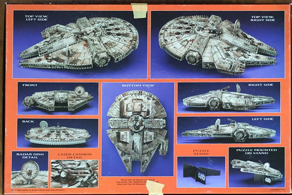 Millennium Falcon - Milton Bradley puzzle collectible [Barcode 032244046780] - Main Image 2