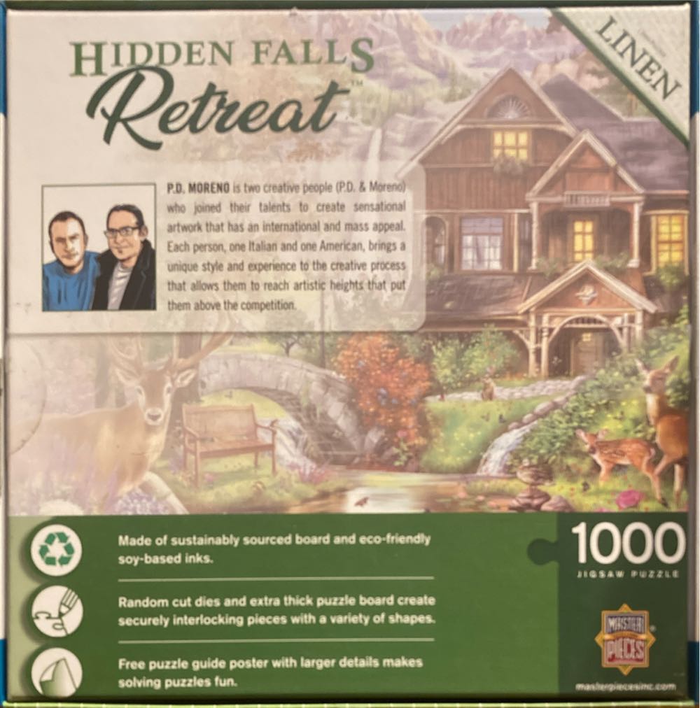 Hidden Falls Cottage - MasterPieces puzzle collectible [Barcode 705988719851] - Main Image 2