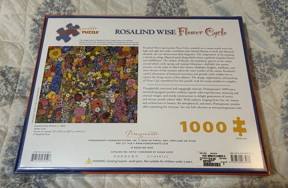 Flower Cycle - Pomegranate puzzle collectible [Barcode 9780764963278] - Main Image 3
