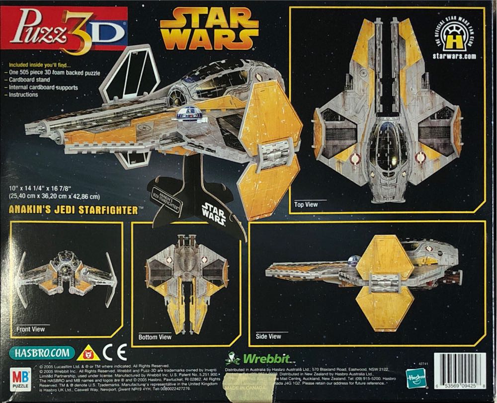 Anakin’s Jedi Starfighter - Milton Bradley puzzle collectible [Barcode 653569094258] - Main Image 2
