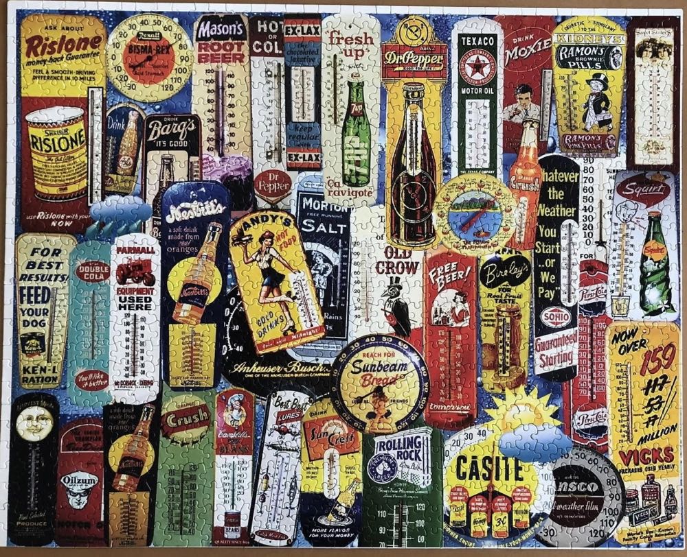 What’s The Temperature - White Mountain 🇺🇸 puzzle collectible [Barcode 724819256570] - Main Image 2