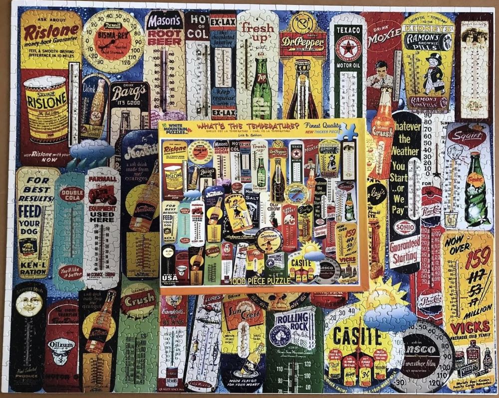 What’s The Temperature - White Mountain 🇺🇸 puzzle collectible [Barcode 724819256570] - Main Image 3