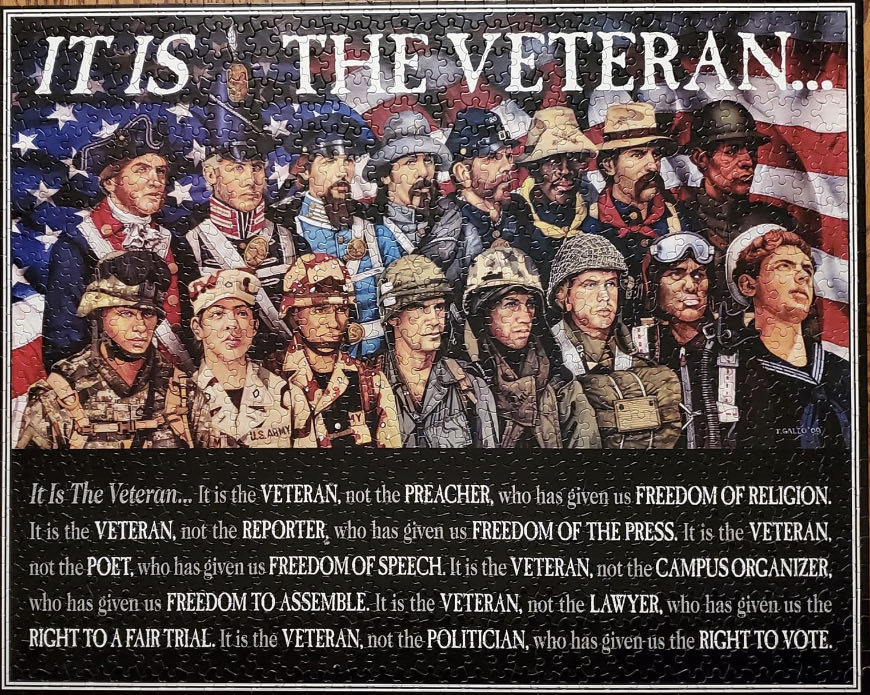 It Is The Veteran (1-Sealed) - White Mountain Puzzles puzzle collectible [Barcode 724819255283] - Main Image 2