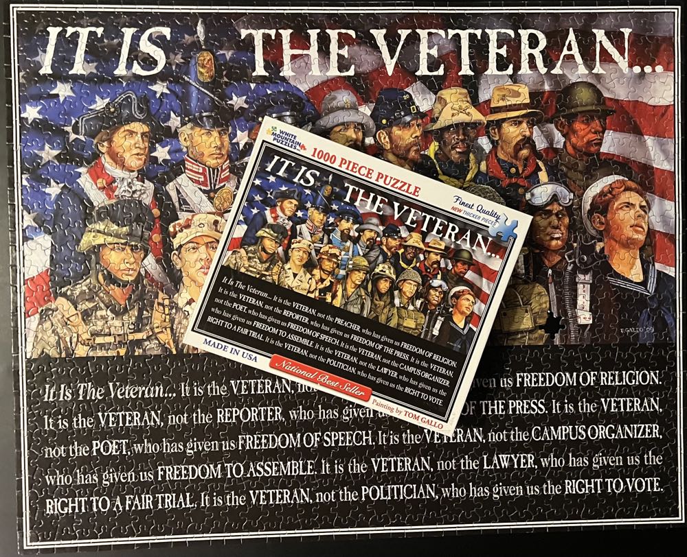 It Is The Veteran (1-Sealed) - White Mountain Puzzles puzzle collectible [Barcode 724819255283] - Main Image 4