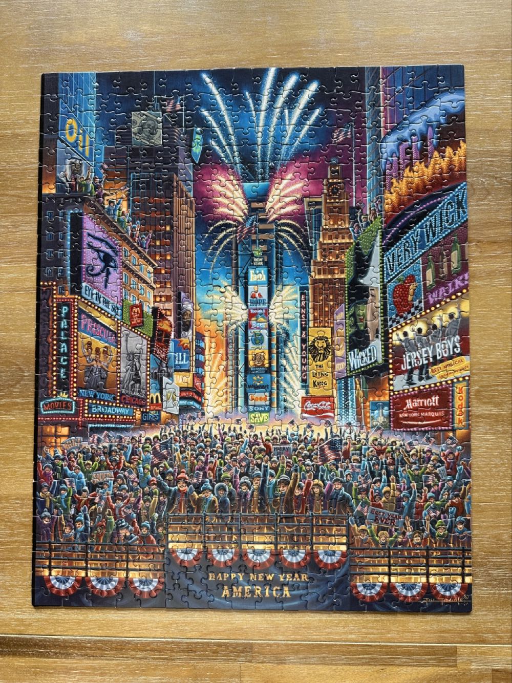 Signs Of The Times Square - Dowdle Puzzles puzzle collectible [Barcode 671095008006] - Main Image 2