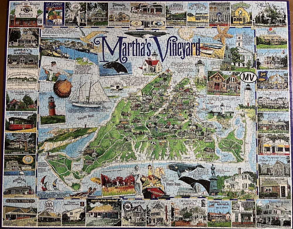 Martha’s Vineyard - White Mountain Puzzles puzzle collectible [Barcode 724819247035] - Main Image 2