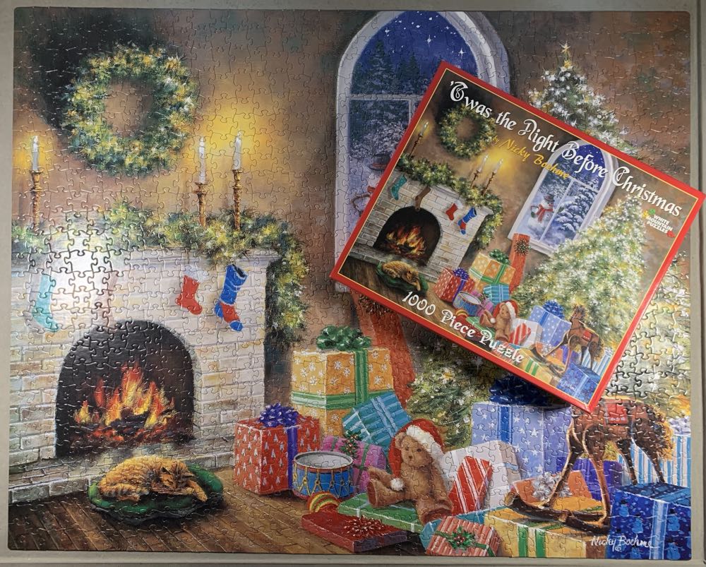 Twas the Night Before Christmas🆕🚪 - White Mountain puzzle collectible [Barcode 724819249404] - Main Image 3