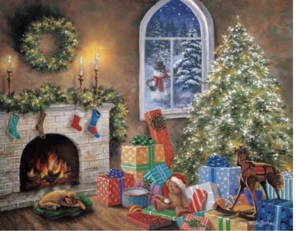 Twas the Night Before Christmas🆕🚪 - White Mountain puzzle collectible [Barcode 724819249404] - Main Image 4