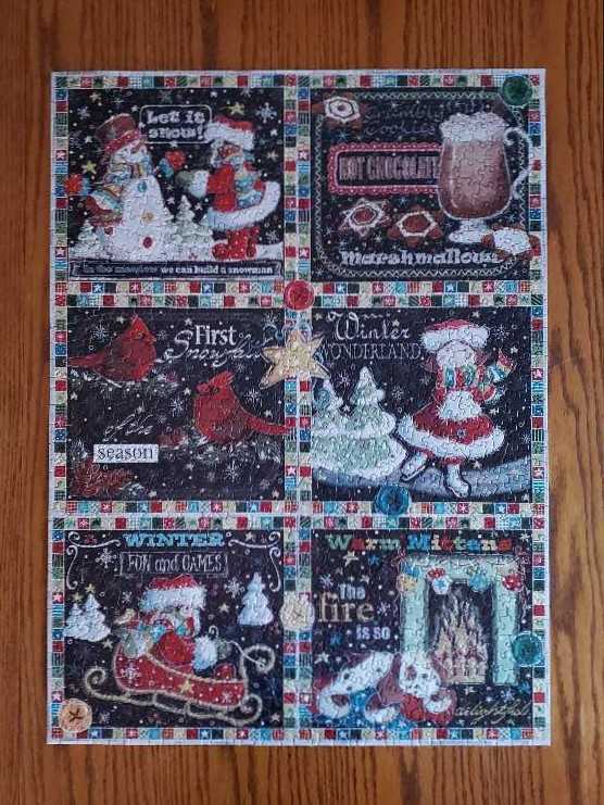 Winter Patchwork - Bits And Pieces puzzle collectible [Barcode 704812405205] - Main Image 2