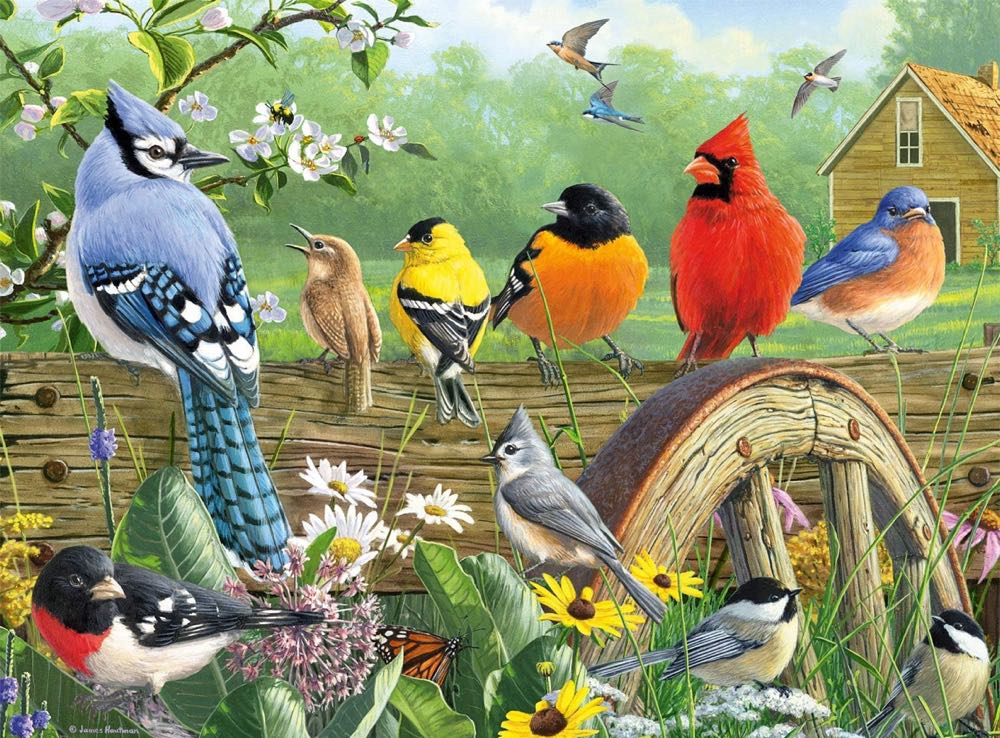 Railbird Reunion - Buffalo Games puzzle collectible [Barcode 079346111923] - Main Image 2