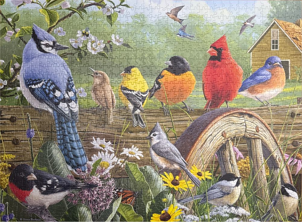 Railbird Reunion - Buffalo Games puzzle collectible [Barcode 079346111923] - Main Image 3