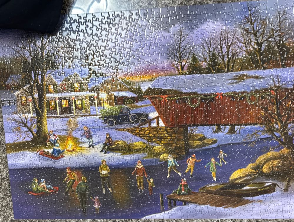 An Old Fashioned Christmas - Bits And Pieces puzzle collectible [Barcode 192949014658] - Main Image 2