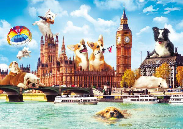 Dogs In London - Trefl puzzle collectible [Barcode 5900511105964] - Main Image 2