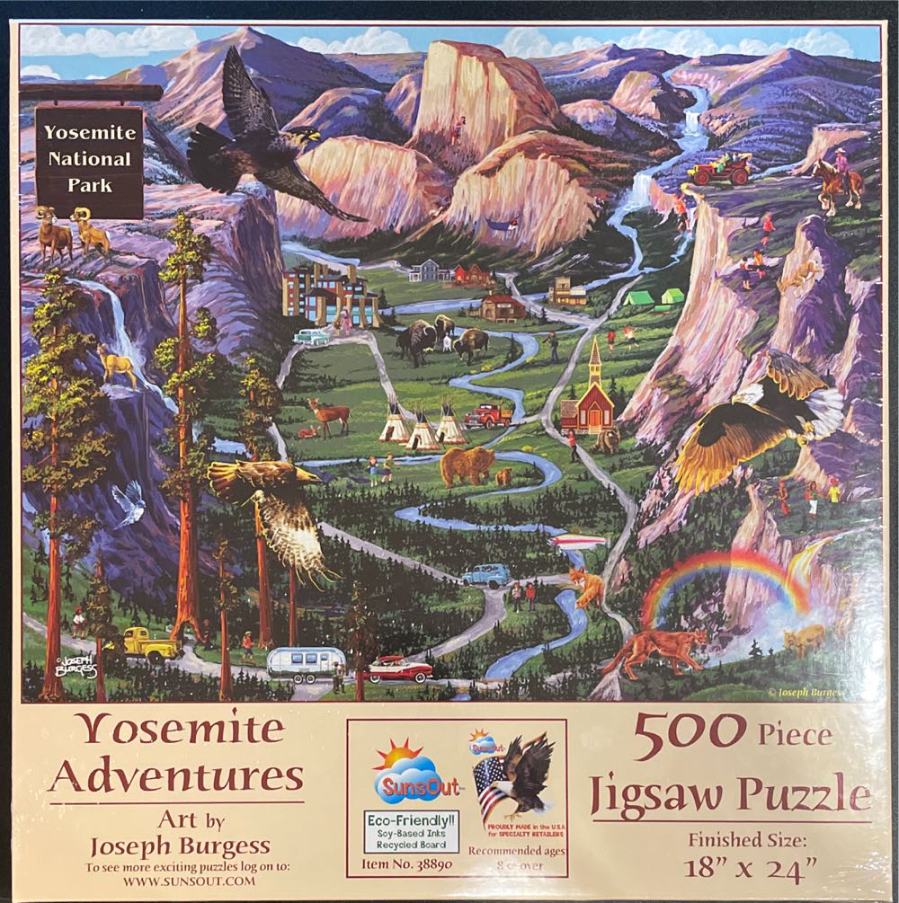 Yosemite Adventures - SunsOut puzzle collectible [Barcode 796780388901] - Main Image 2