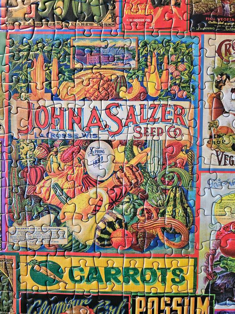 Vintage Seed Packets  - Peter Pauper Press puzzle collectible [Barcode 9781441336873] - Main Image 3