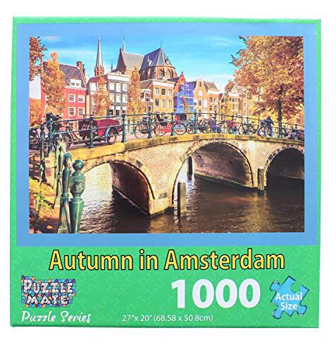 Autumn In Amsterdam Puzzle Pieces 27” X 20” - Puzzle Mate puzzle collectible [Barcode 697203618011] - Main Image 1