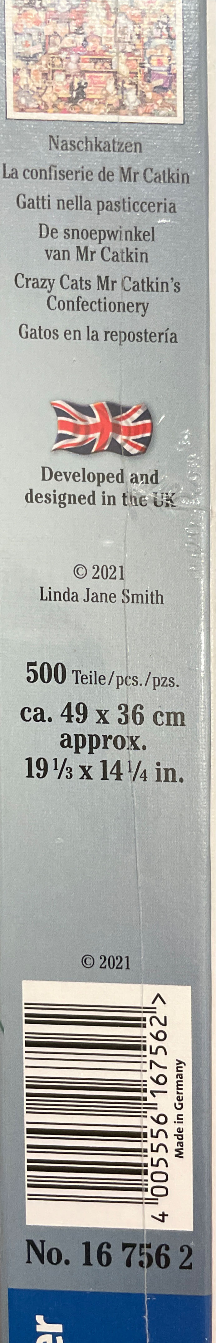Crazy Cats...Mr Catkin’s Confectionery HTF  NFT - Ravensburger puzzle collectible [Barcode 4005556167562] - Main Image 2