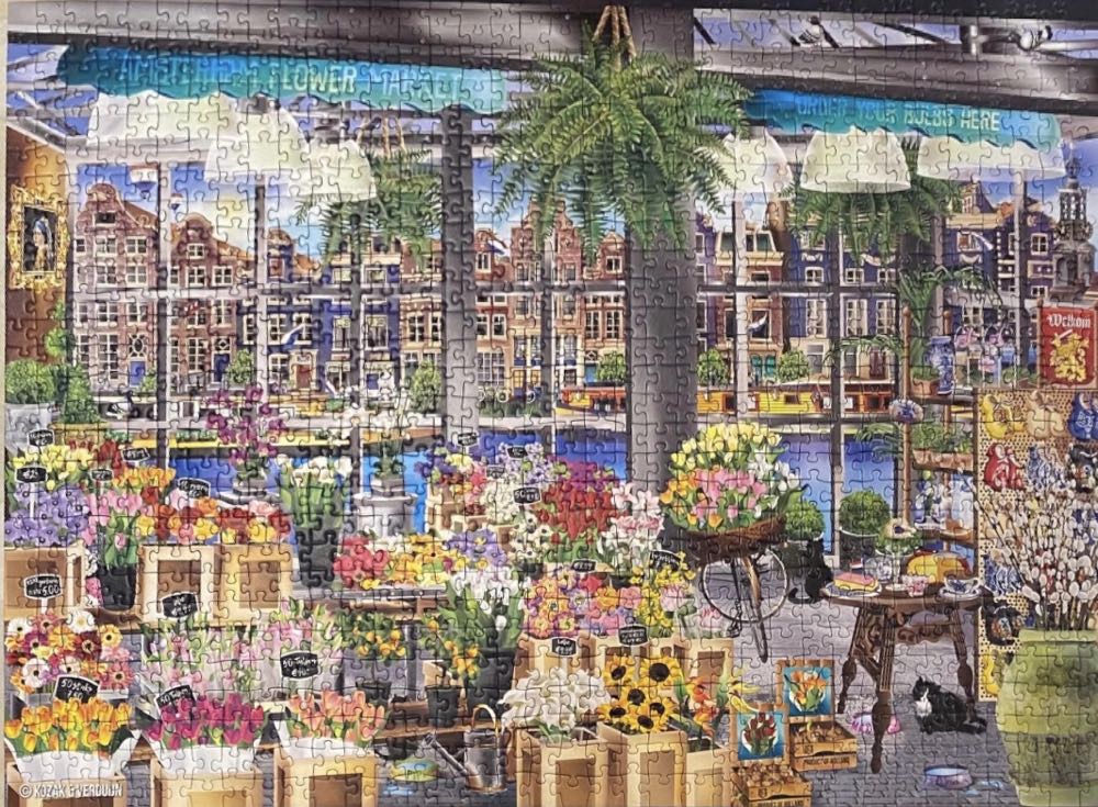 Amsterdam Flower Market✅ - Ravensburger puzzle collectible [Barcode 4005556139873] - Main Image 3