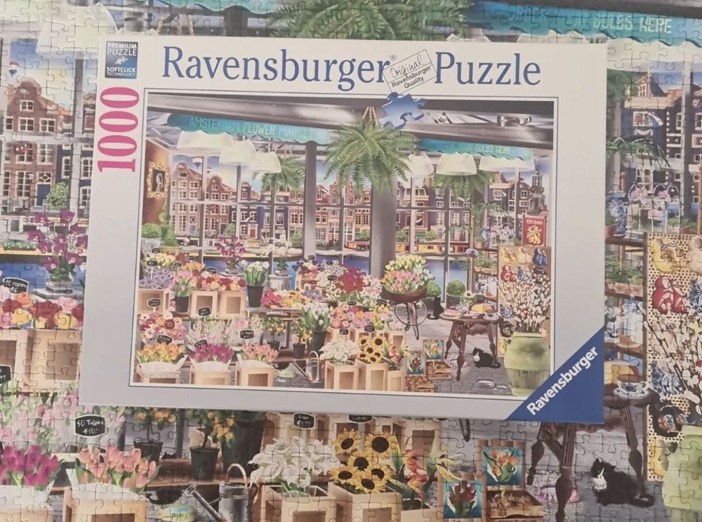 Amsterdam Flower Market✅ - Ravensburger puzzle collectible [Barcode 4005556139873] - Main Image 4
