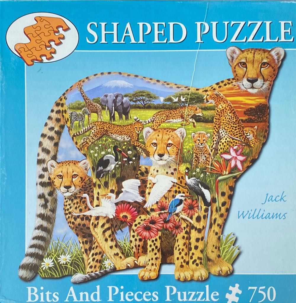 Cheetah Family - Bits And Pieces puzzle collectible - Main Image 1