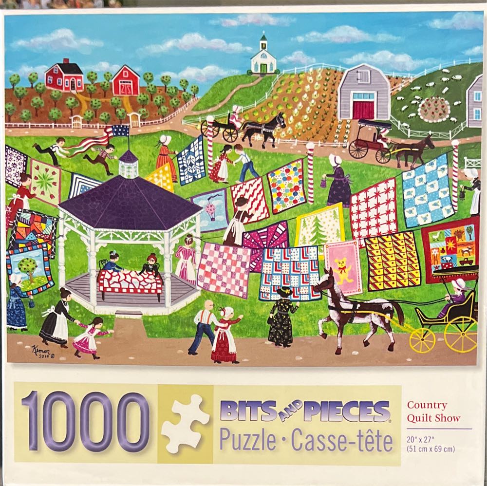 Country Quilt Show - Bits And Pieces puzzle collectible [Barcode 704812404451] - Main Image 2