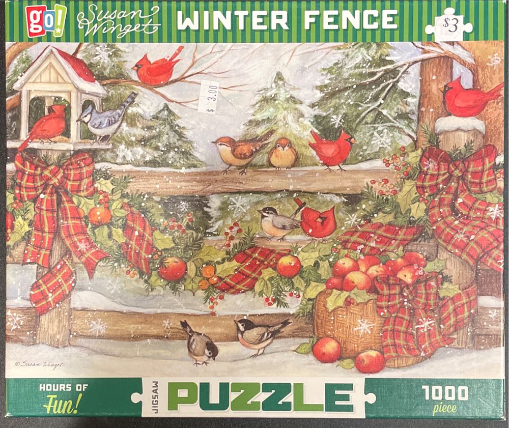 Winter Fence - Go Games puzzle collectible [Barcode 9781620216460] - Main Image 2