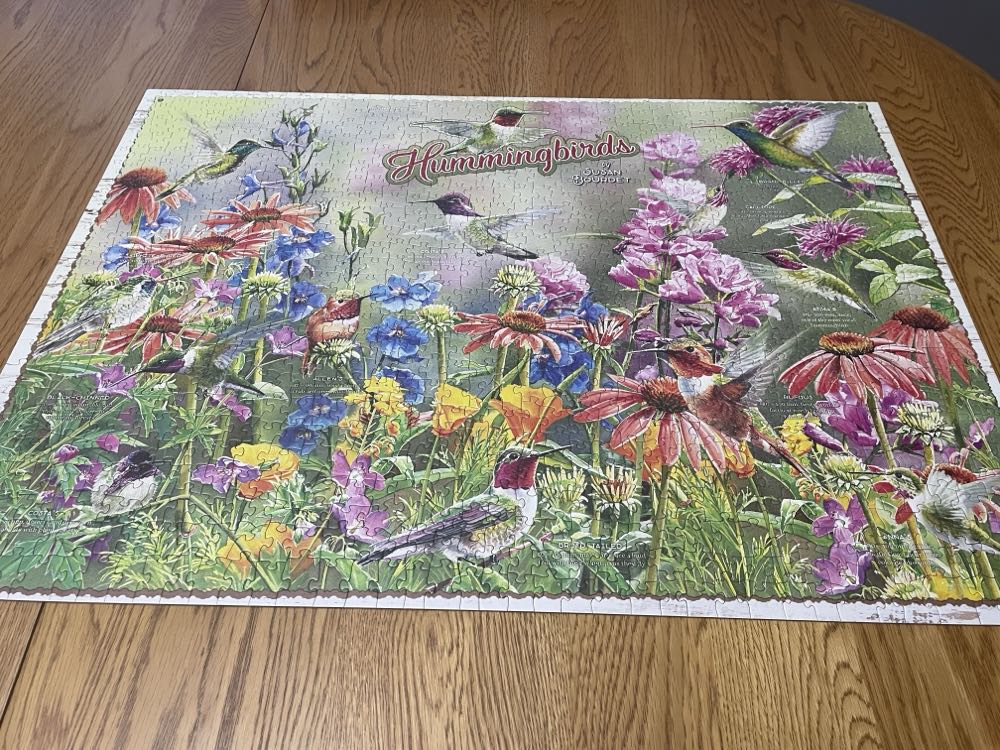 Hummingbirds - Cobble Hill puzzle collectible [Barcode 625012802703] - Main Image 2