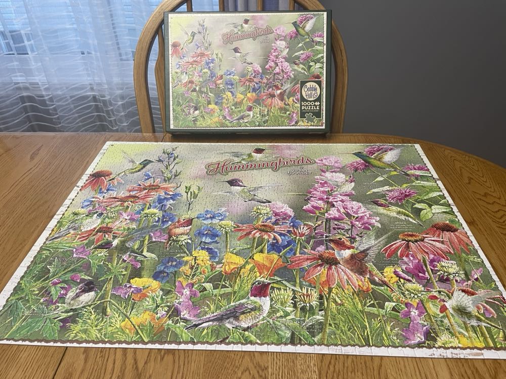 Hummingbirds - Cobble Hill puzzle collectible [Barcode 625012802703] - Main Image 3